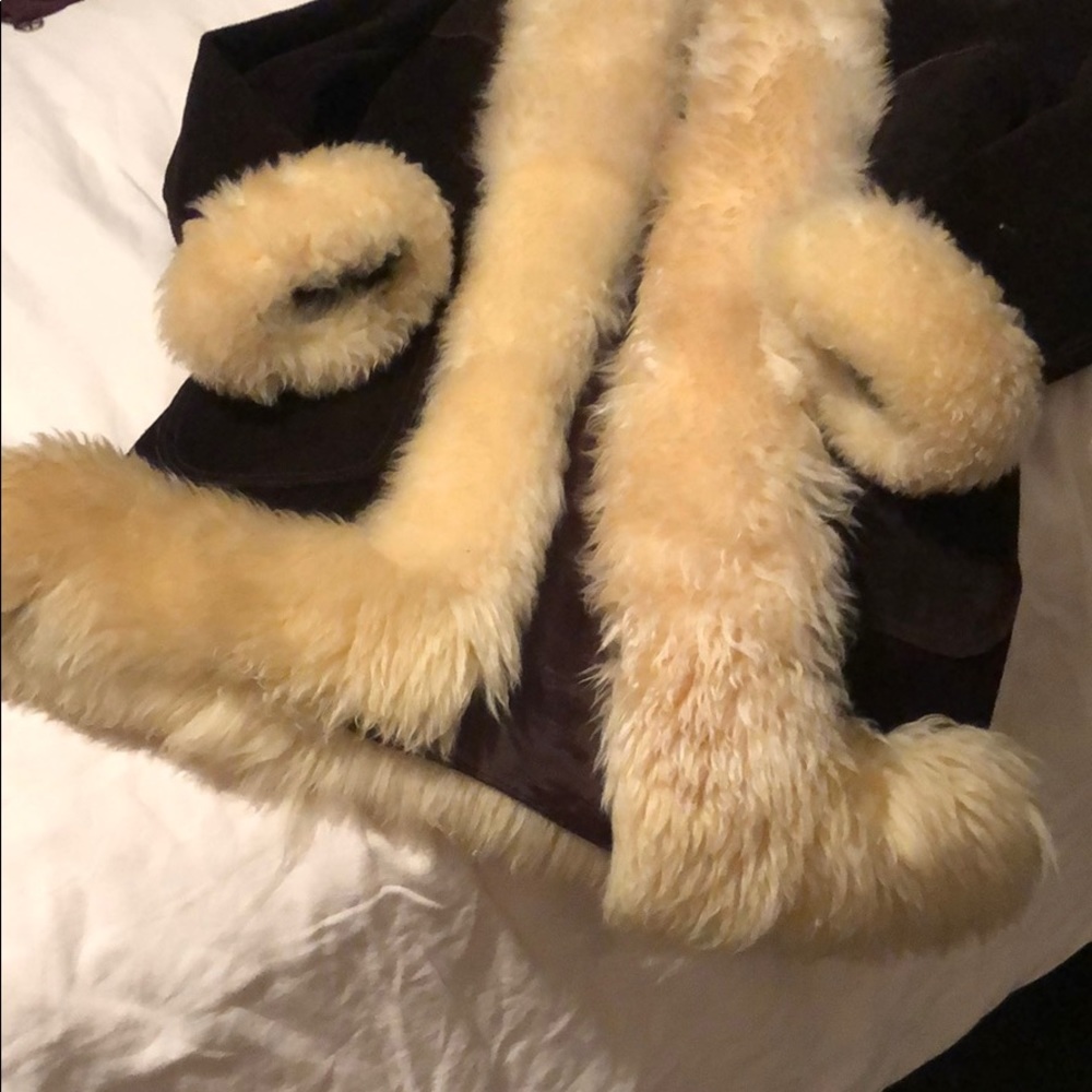Penny Lane leather and lamb coat - Picture 4 of 8